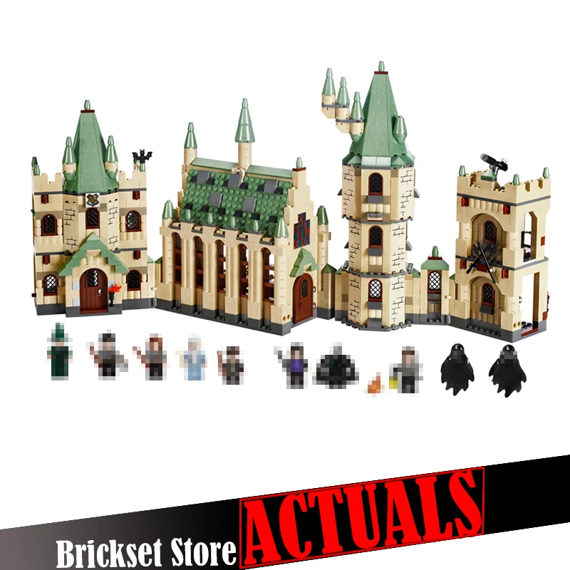 

In Stock Lepin 16030 The Hogwarts Castle 1340pcs Creative Movies Building Block Bricks Compatible 4842 Educational Toy for Kids