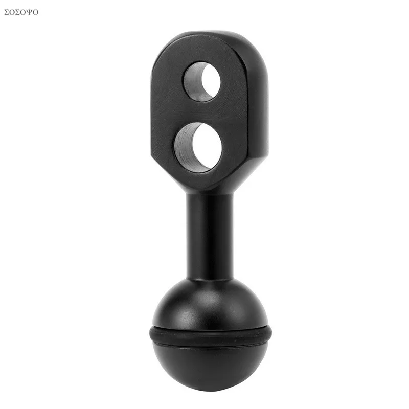 Aluminum CNC Diving Lights Ball head YS clamp Arm Fixed Clip Mount Adapter For Gopro Underwater Strobe Housing Light (4)