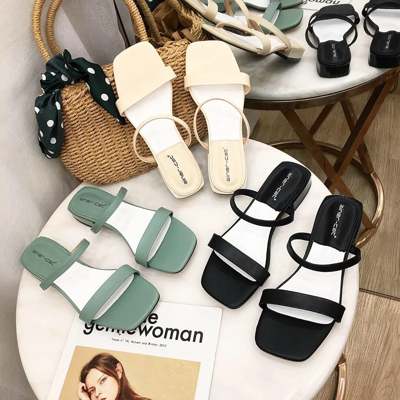 The new south Korean version of the summer 2019 open-toe midheel slipper with slip-resistant half-sandals is popular with women'
The new south Korean version of the summer 2019 open-toe midheel slipper with slip-resistant half-sandals is popular with women'