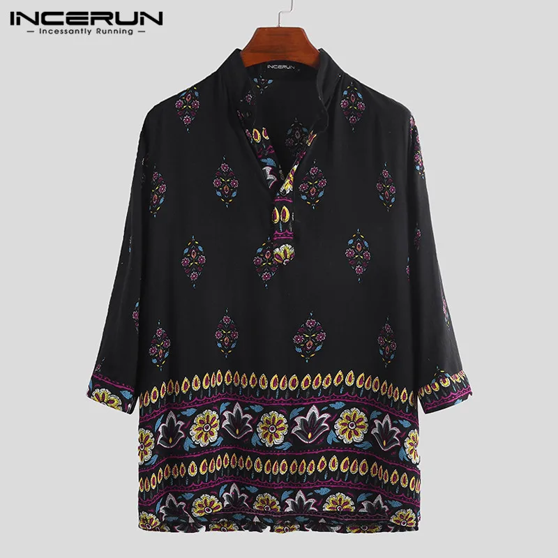 Printing Ethnic Style Men Shirt 2019 Long Sleeve V Neck Loose Vintage Blouse Ladies Beach Hawaiian Shirts Men Plus Size INCERUN
Printing Ethnic Style Men Shirt 2019 Long Sleeve V Neck Loose Vintage Blouse Ladies Beach Hawaiian Shirts Men Plus Size INCERUN