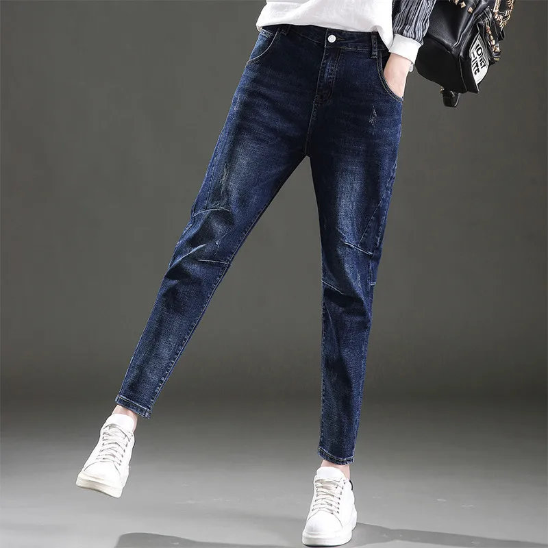 2017 New High Waist Jeans Ladies Big Code Loose Casual Harem Pants Are Thin Pants Radish Pants. 
2017 New High Waist Jeans Ladies Big Code Loose Casual Harem Pants Are Thin Pants Radish Pants.