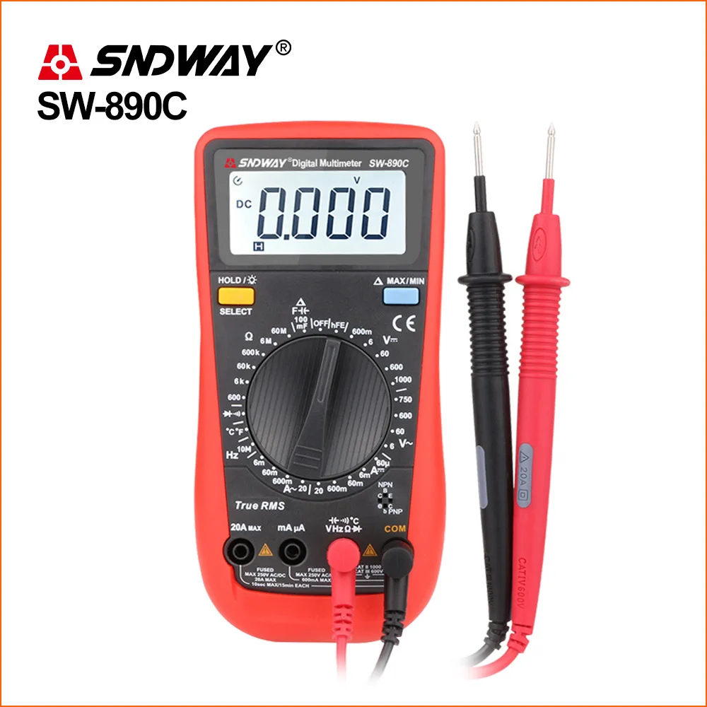 SNDWAY Multimeters Digital Multimeter Analog Mini Professional Auto Range True RMS Multimeter tester DT9205A SW-890C Multimeter
SNDWAY Multimeters Digital Multimeter Analog Mini Professional Auto Range True RMS Multimeter tester DT9205A SW-890C Multimeter