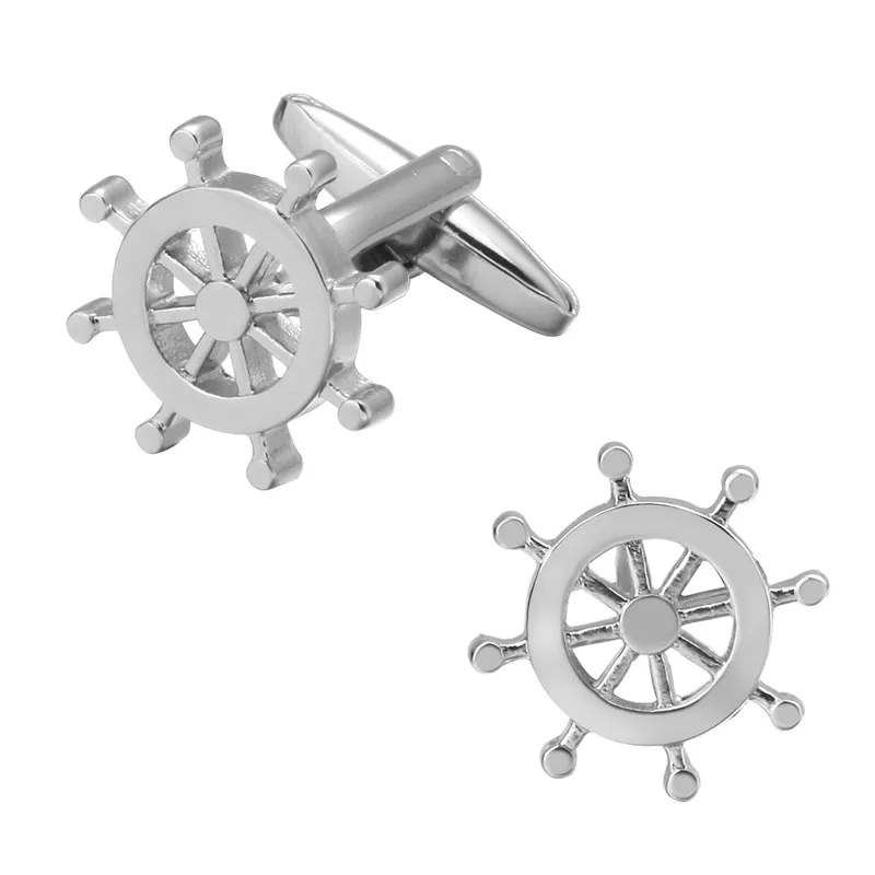 High quality men's wedding Cufflinks Silvery rudder Cufflinks 5 pairs of packaging for sale
High quality men's wedding Cufflinks Silvery rudder Cufflinks 5 pairs of packaging for sale