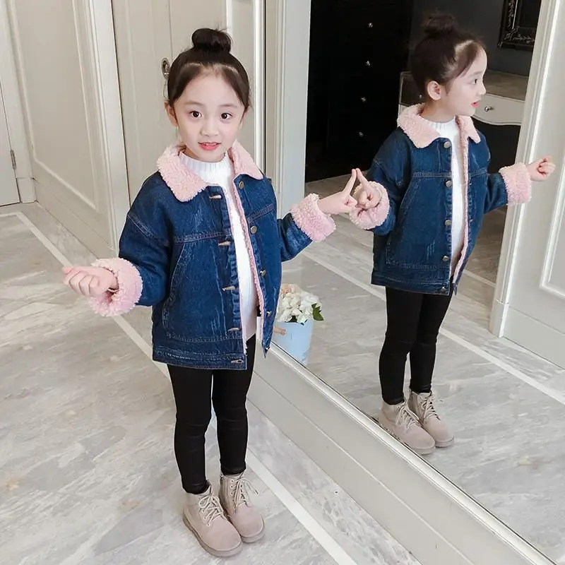 2019 Autumn Winter New Baby Boys Girls Plus Thick Velvet Infant Denim Jacket Children Lambs Wool Coat Plus Cashmere Jeans Q07
2019 Autumn Winter New Baby Boys Girls Plus Thick Velvet Infant Denim Jacket Children Lambs Wool Coat Plus Cashmere Jeans Q07