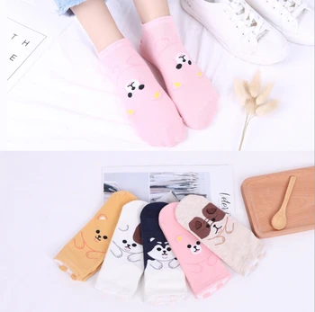 Women Socks Cute Harajuku Cartoon Dog Pattern Casual Cotton Happy Funny Female Ankle Socks Thin Summer Low Cut Style 5Pairs
Women Socks Cute Harajuku Cartoon Dog Pattern Casual Cotton Happy Funny Female Ankle Socks Thin Summer Low Cut Style 5Pairs