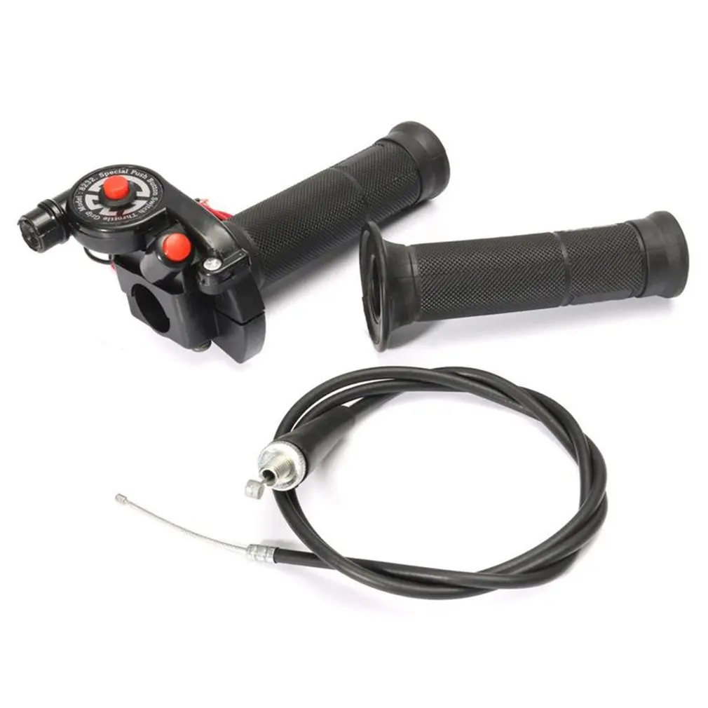 Universal Motorcycle Pit Bike A Pair Quick Throttle Grip 22mm 7/8''With black 43 inch Cable 125cc 140cc 150cc 160cc
Universal Motorcycle Pit Bike A Pair Quick Throttle Grip 22mm 7/8''With black 43 inch Cable 125cc 140cc 150cc 160cc
