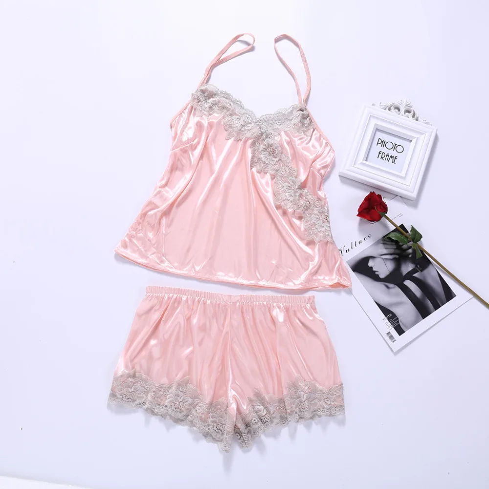 Womens Pajamas Sleepwear 2PC Sets V-Neck Solid Lace Patchwork Sleeveless Sexy Lingerie Nightwear Night Wear schlafanzug #10
Womens Pajamas Sleepwear 2PC Sets V-Neck Solid Lace Patchwork Sleeveless Sexy Lingerie Nightwear Night Wear schlafanzug #10