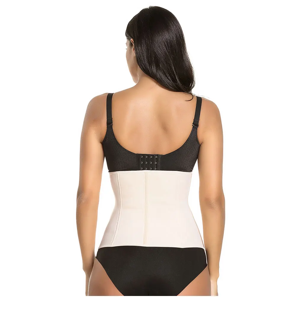 NB1455_01 Atbuty Neoprene Hot Waist Trainer Steel Bones Sweat Body Shaper Hooks and Zipper Corset Keep Warm Shapewear (19)