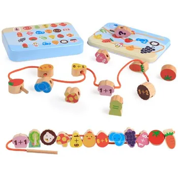 WYNLZQ Wooden Animal Fruit Block Beaded Toys For Children Learning & Education Colorful Products Kids Toy Birthday Gifts Numbers
WYNLZQ Wooden Animal Fruit Block Beaded Toys For Children Learning & Education Colorful Products Kids Toy Birthday Gifts Numbers