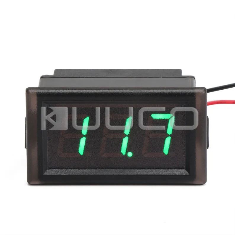 Waterproof Digital Meter DC 3.5~150V Greed Led Display Digital Voltmeter DC 12V 24V Voltage Tester for Electro car Motorcycle
Waterproof Digital Meter DC 3.5~150V Greed Led Display Digital Voltmeter DC 12V 24V Voltage Tester for Electro car Motorcycle