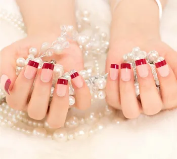 New Lady nails Red Matte Fake Nails Metallic Gold French False Nail TipsShort Design Full Cover Cute Artificial Faux Olges
New Lady nails Red Matte Fake Nails Metallic Gold French False Nail TipsShort Design Full Cover Cute Artificial Faux Olges