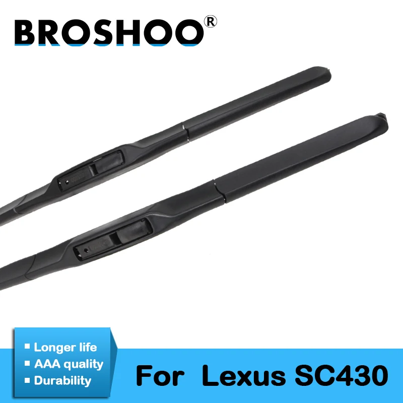 BROSHOO Auto Soft Rubber Wiper Blades For Lexus SC430 24"&20",Fit Standard Hook Arm 2002 2003 2004 2005 2006 2007 2008 2009
BROSHOO Auto Soft Rubber Wiper Blades For Lexus SC430 24"&20",Fit Standard Hook Arm 2002 2003 2004 2005 2006 2007 2008 2009