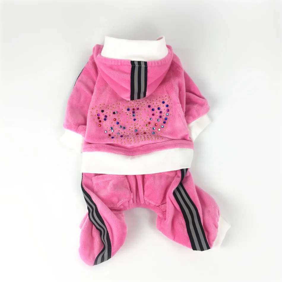 Pet Product Clothes For Dogs jumpsuit Puppy Warm Autumn Spring Clothing Pink Velvet With Rhinestone For Chihuahua
Pet Product Clothes For Dogs jumpsuit Puppy Warm Autumn Spring Clothing Pink Velvet With Rhinestone For Chihuahua