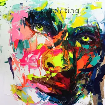 Palette knife painting portrait Palette knife Face Oil painting Impasto figure on canvas Hand painted Francoise Nielly 16-10
Palette knife painting portrait Palette knife Face Oil painting Impasto figure on canvas Hand painted Francoise Nielly 16-10
