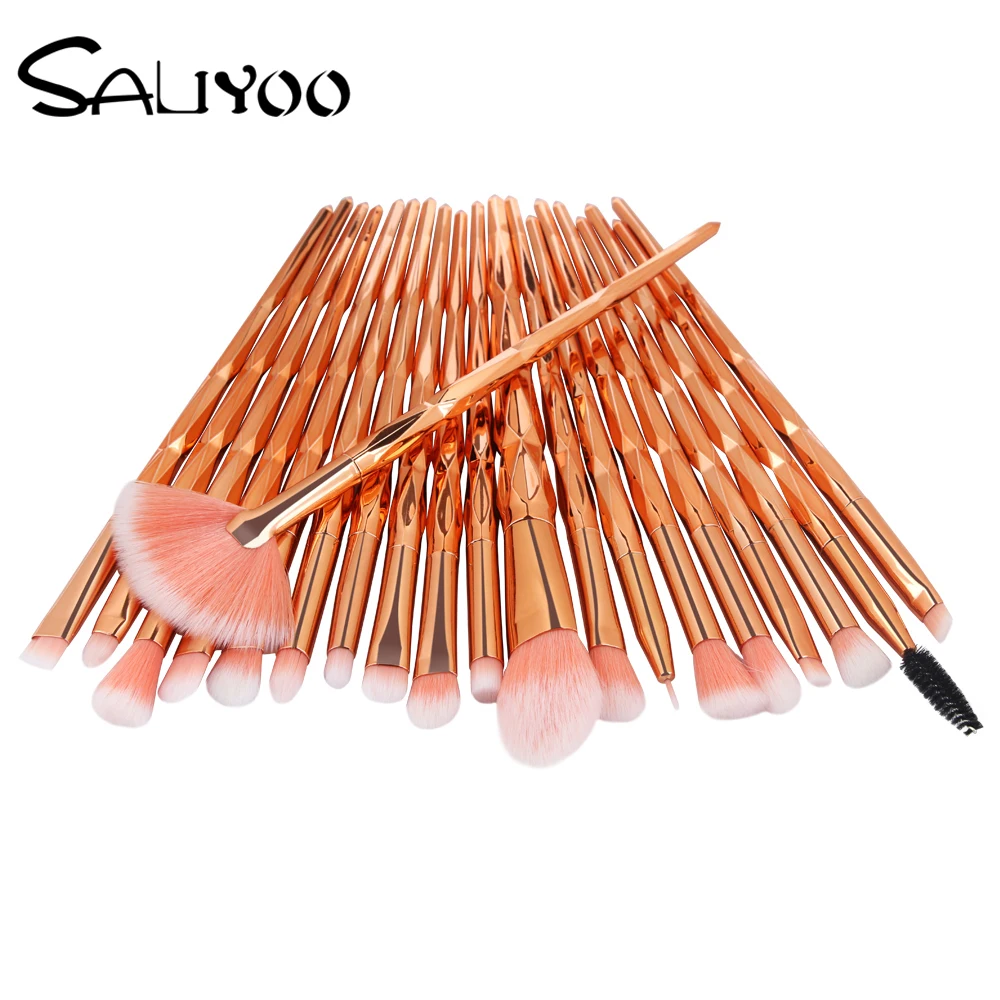 SALIYOO 20Pcs Diamond Makeup Brushes Set Powder Foundation Blush Blending Eye shadow Lip Cosmetic Beauty Make Up Brush Tool Kit
SALIYOO 20Pcs Diamond Makeup Brushes Set Powder Foundation Blush Blending Eye shadow Lip Cosmetic Beauty Make Up Brush Tool Kit
