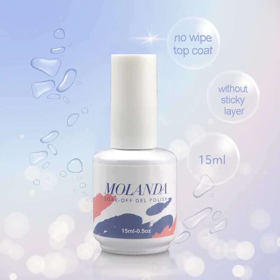 Molanda UV Gel Polish 15ml Top Coat For Nail Art Transparent Soak Off Gel Lacquer Nail Manicure Long Lasting UV Top Gel
Molanda UV Gel Polish 15ml Top Coat For Nail Art Transparent Soak Off Gel Lacquer Nail Manicure Long Lasting UV Top Gel