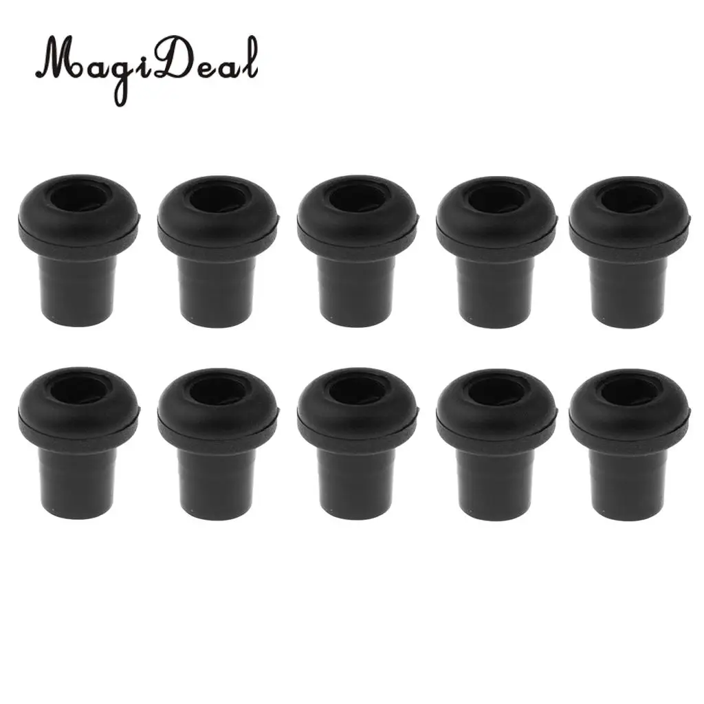 MagiDeal 10 Pieces Durable Plastic Tube Plug for Table Soccer Foosball Table, Fits for 12.7mm Diameter Rod