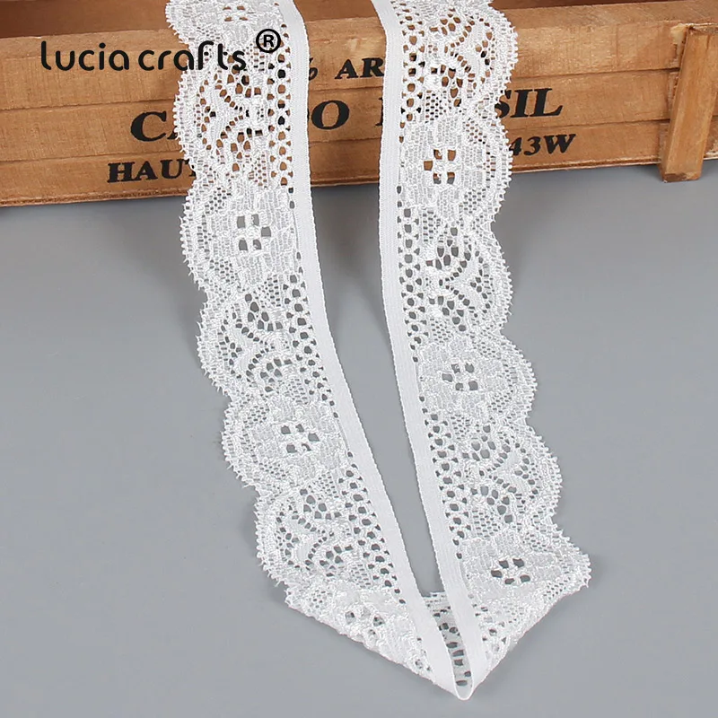 Lucia Crafts 5y вышитая эластичная кружевная лента ткань для шитья одежды платья