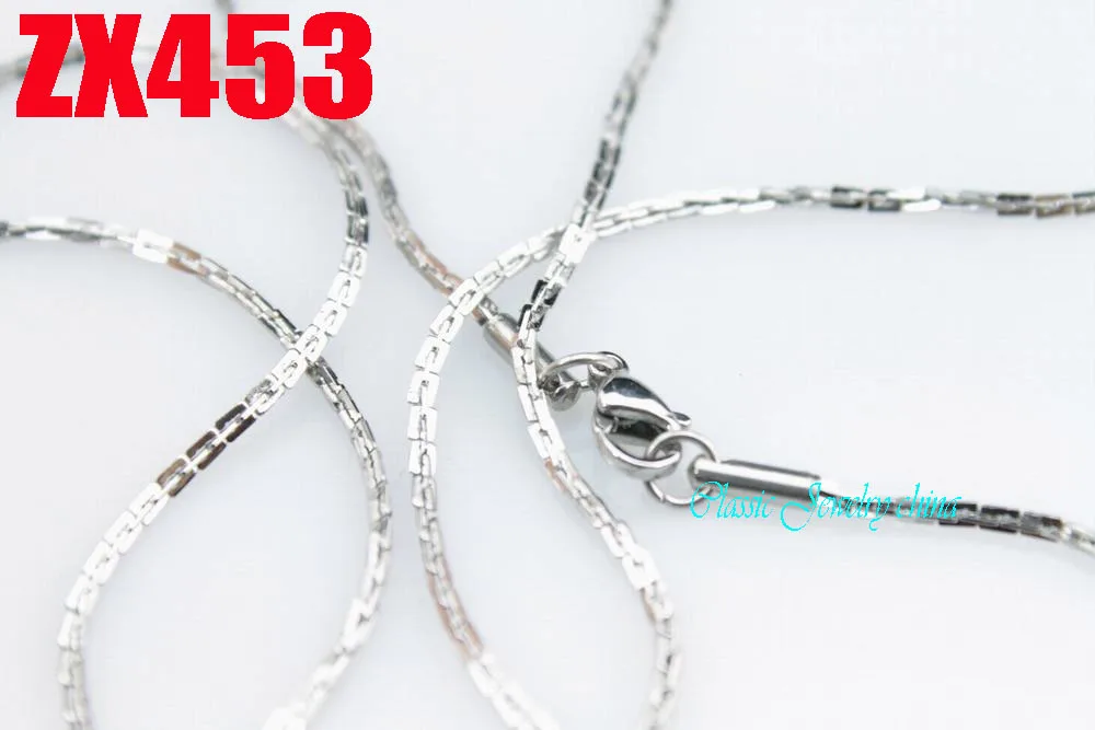 1.5mm Boston chain stainless steel necklace fashion men's women jewelry chains 20pcs ZX453
1.5mm Boston chain stainless steel necklace fashion men's women jewelry chains 20pcs ZX453