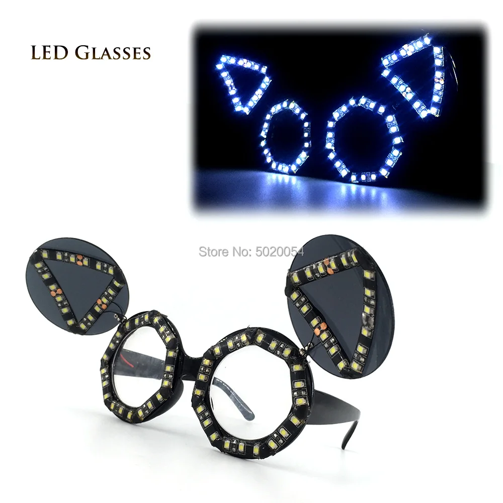Novelty Halloween Rave Led Glasses Female Luminous Led Sunglasses Light Up Glowing Glasses For Dance DJ Glowing Party
Novelty Halloween Rave Led Glasses Female Luminous Led Sunglasses Light Up Glowing Glasses For Dance DJ Glowing Party