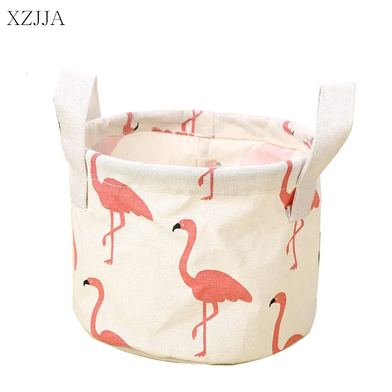 XZJJA Cute Flamingos Cotton Linen Sundries Storage Box Baskets Foldable Dresser Desktop Makeup Organizer Cosmetics Container
XZJJA Cute Flamingos Cotton Linen Sundries Storage Box Baskets Foldable Dresser Desktop Makeup Organizer Cosmetics Container