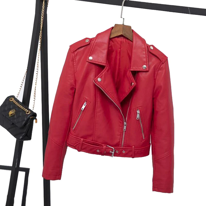 2019 Spring Pu Leather Jacket Women Short Moto Biker Zipper Bomber Jackets High Waisted Slim Coat Fashion Streetwear
2019 Spring Pu Leather Jacket Women Short Moto Biker Zipper Bomber Jackets High Waisted Slim Coat Fashion Streetwear