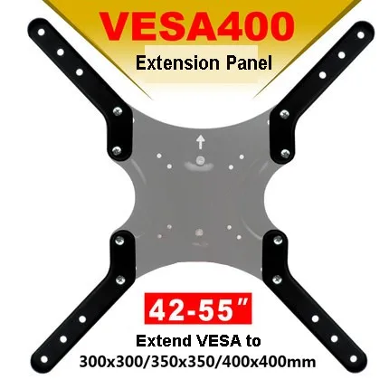 DL-AD700 VESA Extension Adapter 400x400mm for 14-55" Movable Folding LCD TV Floor Stand TV Mount Cart Display Rack
DL-AD700 VESA Extension Adapter 400x400mm for 14-55" Movable Folding LCD TV Floor Stand TV Mount Cart Display Rack