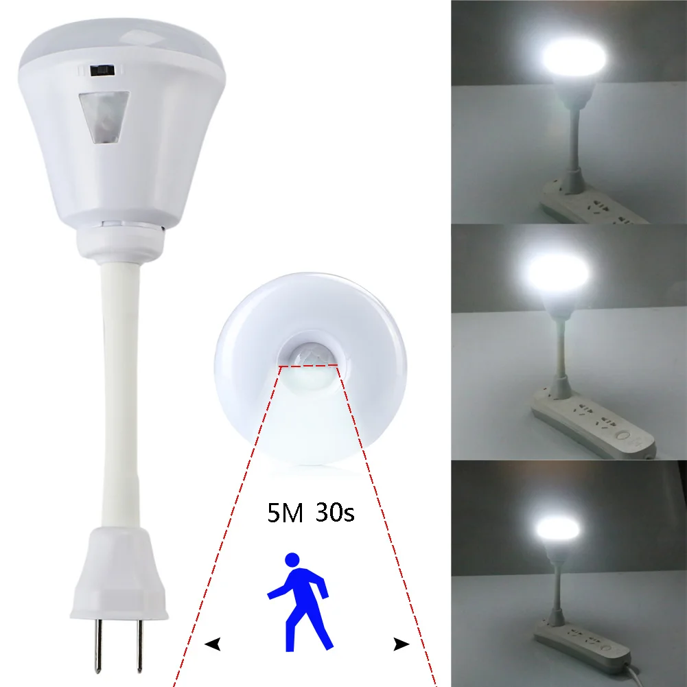 1Pc US Plug 6W PIR Motion Sensor LED Night Light 100-240V 2 Modes Control Nightlight Energy Saving Wall Lamp Flexible / Normal
1Pc US Plug 6W PIR Motion Sensor LED Night Light 100-240V 2 Modes Control Nightlight Energy Saving Wall Lamp Flexible / Normal