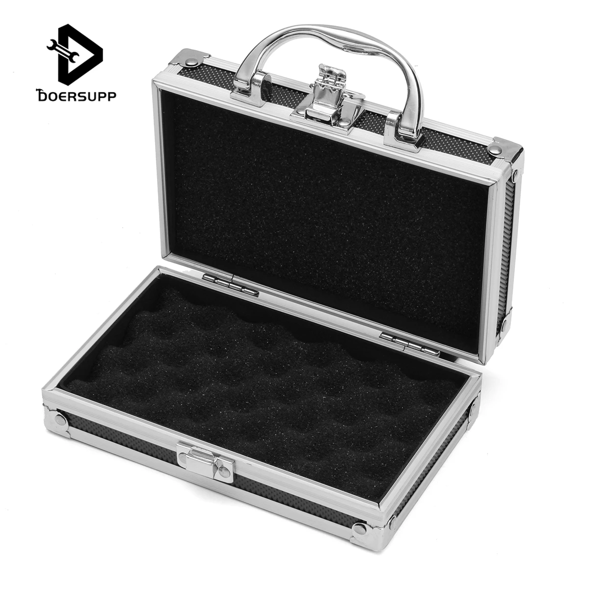 Doersupp Aluminium Alloy Tool Box Portable Small Storage Case Sponge Lining Handheld Organizer
Doersupp Aluminium Alloy Tool Box Portable Small Storage Case Sponge Lining Handheld Organizer