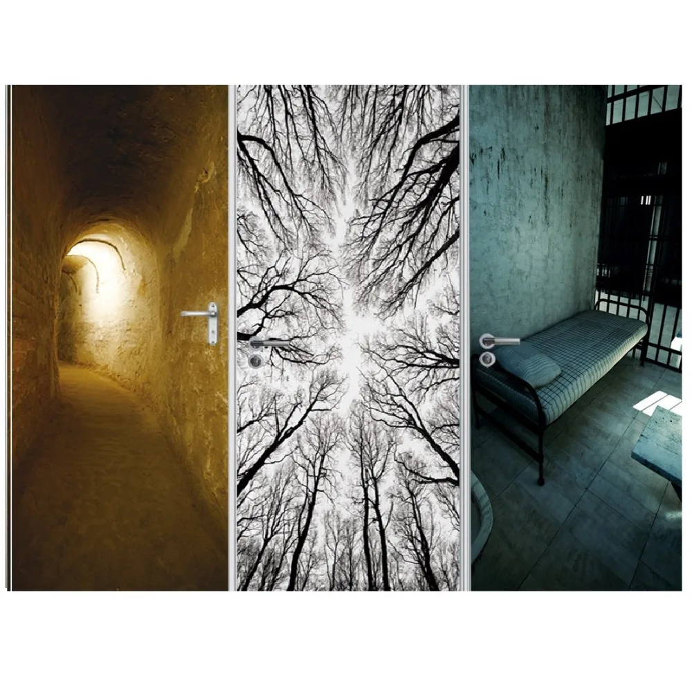 Scary Black Room Tunnel Jail Ghost Shadow DIY 3D Door Sticker for Bath Room Dorm Door Home Decoration Accessories Large Size
Scary Black Room Tunnel Jail Ghost Shadow DIY 3D Door Sticker for Bath Room Dorm Door Home Decoration Accessories Large Size