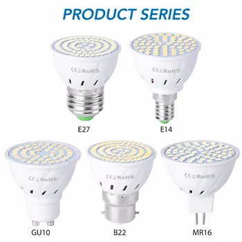 

Led Lamp GU10 Corn Bulb E27 220V Led Light E14 Bulbs for Home MR16 Spotlight B22 SMD 2835 Energy Saving GU5.3 Led Ampul 4W 6W 8W