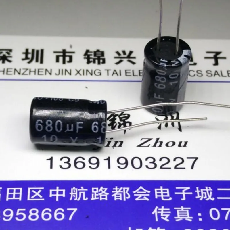 High quality 50PCS 10V 680UF 8*12 Aluminum Electrolytic Capacitor 10V 680UF 8*12mm 8mm*12mm ...
High quality 50PCS 10V 680UF 8*12 Aluminum Electrolytic Capacitor 10V 680UF 8*12mm 8mm*12mm ...