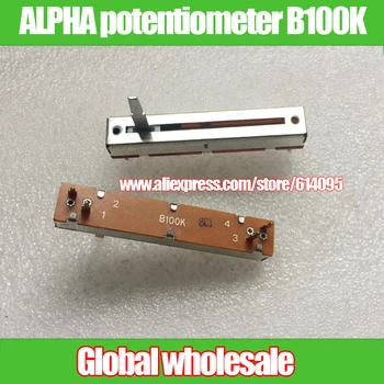 2pcs ALPHA 72MM sliding fader single potentiometer B100K SL-458N 4 feet handle length 20MMD / mono fader
2pcs ALPHA 72MM sliding fader single potentiometer B100K SL-458N 4 feet handle length 20MMD / mono fader