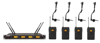 Professional UHF 4 Channels Wireless Instrument Microphone for Saxphone uhf Wireless Microphone
Professional UHF 4 Channels Wireless Instrument Microphone for Saxphone uhf Wireless Microphone