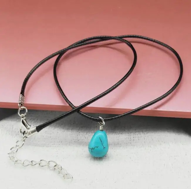 x 646 1 piece gold silver retro green stone water drop black leather rope chain necklace buckle women's silver buckle 2019 hot j
x 646 1 piece gold silver retro green stone water drop black leather rope chain necklace buckle women's silver buckle 2019 hot j