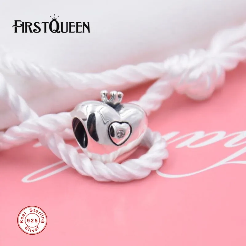 FirstQueen 925 Silver Royal Crown Charm Heart Pendant For Bracelet 2017 New Year Christmas DIY Gift Fine Jewelry
FirstQueen 925 Silver Royal Crown Charm Heart Pendant For Bracelet 2017 New Year Christmas DIY Gift Fine Jewelry