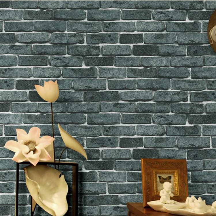 Brick Looking Wallpaper Design Your Life Realistic Real Look Brick/Stone Vinyl Textured 3d Wallpaper For Walls Living room Sofa TV - Brick Looking Wallpaper Design Your Life