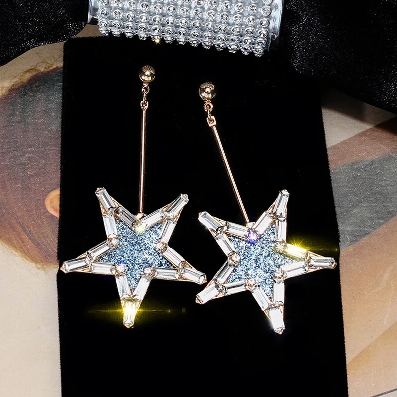 2019 New Arrival Cubic Zirconia Stars Drop Earrings for Women Girls Birthday Party Dangle Earrings Fashion Jewelry
2019 New Arrival Cubic Zirconia Stars Drop Earrings for Women Girls Birthday Party Dangle Earrings Fashion Jewelry