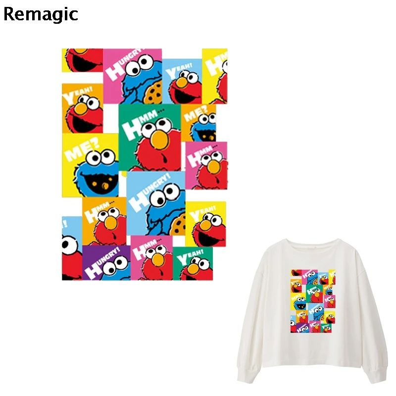 Sesame Street kids Patch Iron on Heat Transfer Printing Patches Stickers Clothes DIY Appliques Washable A-level Thermal Patches
Sesame Street kids Patch Iron on Heat Transfer Printing Patches Stickers Clothes DIY Appliques Washable A-level Thermal Patches