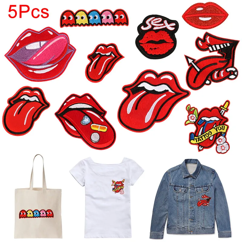 5pcs Lovely Funny Embroidery Adhesive Patch Big Lip Pattern for Clothes DIY Decorative Jacket Stickers Hot @LS AU02
5pcs Lovely Funny Embroidery Adhesive Patch Big Lip Pattern for Clothes DIY Decorative Jacket Stickers Hot @LS AU02