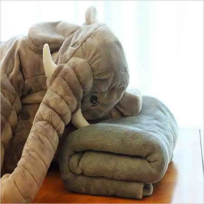 Pillow+Blanket Cute Elephant Stlye Plush Toy gray 2 in 1 Animal Children Room Decoration Toy Kids Plush Toys Christmas Gift
Pillow+Blanket Cute Elephant Stlye Plush Toy gray 2 in 1 Animal Children Room Decoration Toy Kids Plush Toys Christmas Gift