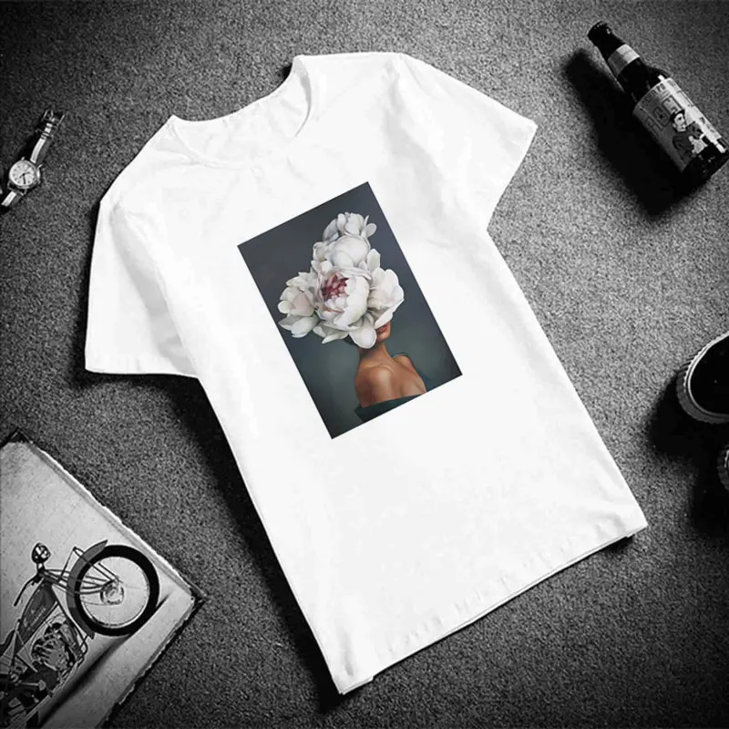 2019 Women Aesthetic Ulzzang Harajuku Sexy Flowers Feather Print Graphic Short Sleeve O-neck Tumblr Clothes T Shirt Women Tees
2019 Women Aesthetic Ulzzang Harajuku Sexy Flowers Feather Print Graphic Short Sleeve O-neck Tumblr Clothes T Shirt Women Tees
