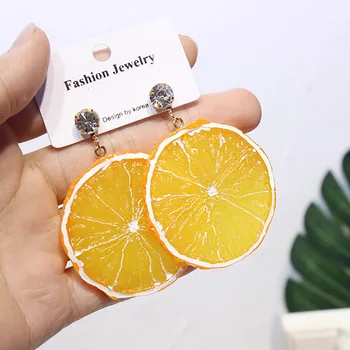 Creative orange piece big earrings cute style women's earrings fashion women's small gift
Creative orange piece big earrings cute style women's earrings fashion women's small gift