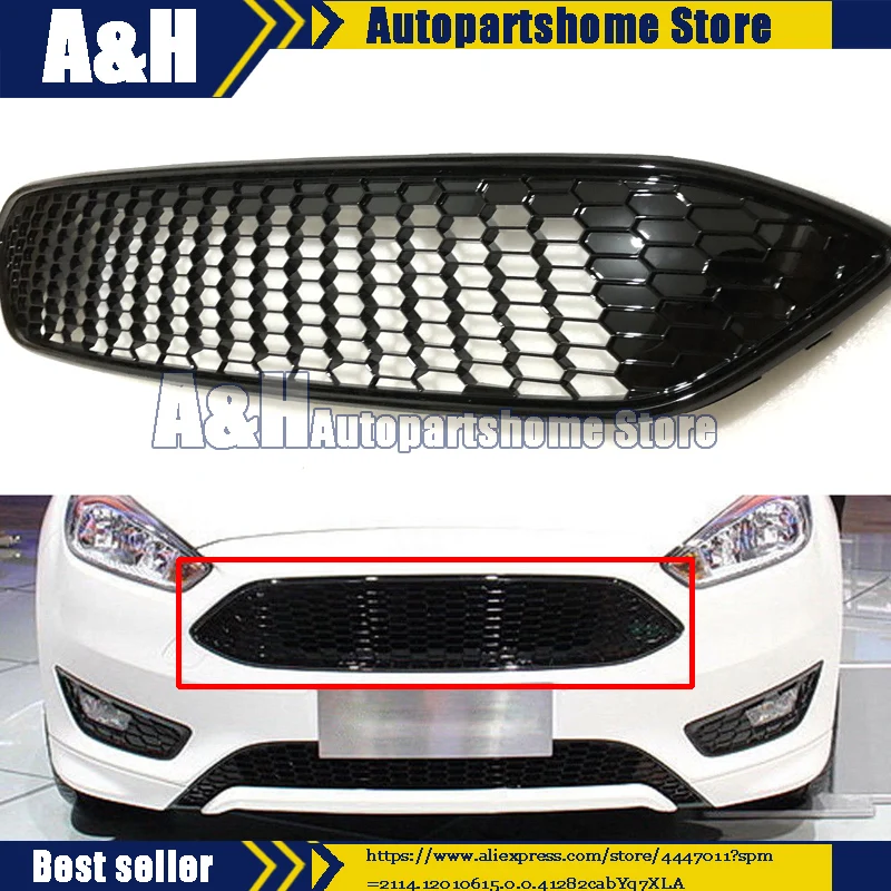 New Style Front Bumper Grille For 2015 2016 Ford Focus ABS Gloss Black Honeycomb
New Style Front Bumper Grille For 2015 2016 Ford Focus ABS Gloss Black Honeycomb