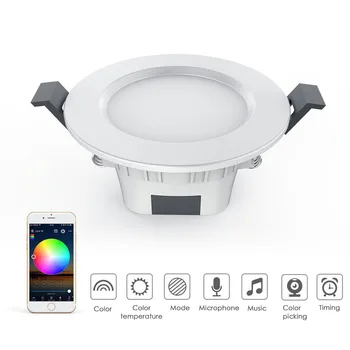 2019 original smart Wifi downlight with home application remote control white light and warm light smart blue light switch light
2019 original smart Wifi downlight with home application remote control white light and warm light smart blue light switch light