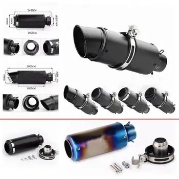 Universal 51mm / 60mm with DB killer motorcycle exhaust pipe for Suzuki Yamaha R6 large displacement sports car moto smoke pipe
Universal 51mm / 60mm with DB killer motorcycle exhaust pipe for Suzuki Yamaha R6 large displacement sports car moto smoke pipe