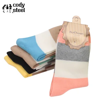 Wide Stripes Women Sock Cotton Hose Long In Tube Socks For Girl Fashion Winter Woman Warm Socks 10pieces=5pairs/lot
Wide Stripes Women Sock Cotton Hose Long In Tube Socks For Girl Fashion Winter Woman Warm Socks 10pieces=5pairs/lot