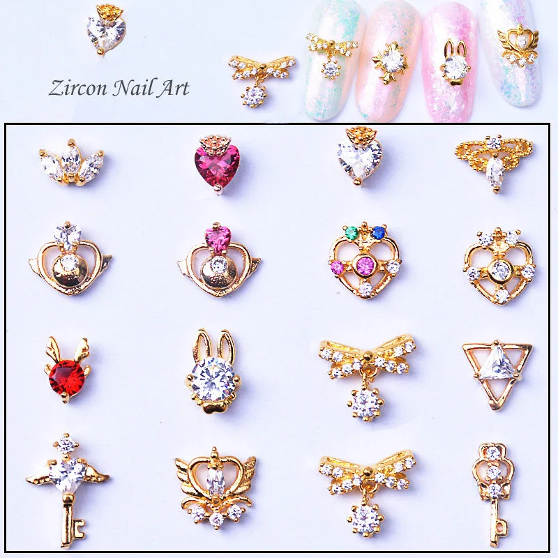 10pcs 3D alloy Zircon Nail art Decoration Sailor Moon series nails Accessories top-level zircon drill Manicure diamond Charms
10pcs 3D alloy Zircon Nail art Decoration Sailor Moon series nails Accessories top-level zircon drill Manicure diamond Charms