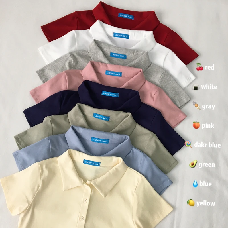 Japan Women's Shirts Kawaii Female Ulzzang Sweet Casual Slim Short Sleeve Shirt Korean Harajuku Lovely Punk Tunic For Women
Japan Women's Shirts Kawaii Female Ulzzang Sweet Casual Slim Short Sleeve Shirt Korean Harajuku Lovely Punk Tunic For Women