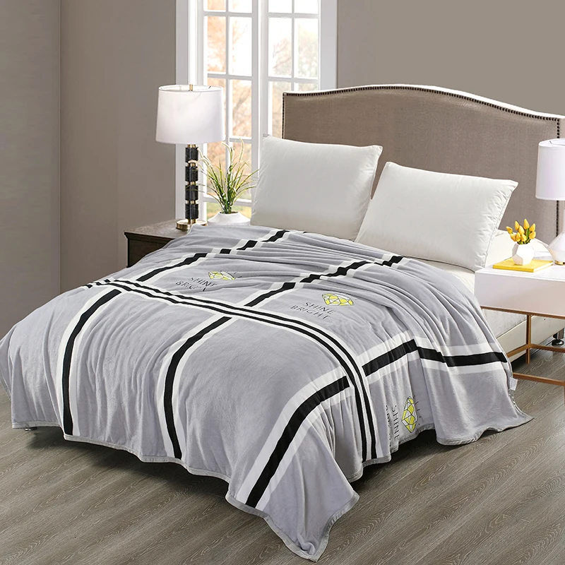 Simple Gray Large Pattern Bedspread Blanket 200x230cm High Density Flannel Blanket To On For The Sofa/Bed/Car Portable
Simple Gray Large Pattern Bedspread Blanket 200x230cm High Density Flannel Blanket To On For The Sofa/Bed/Car Portable
